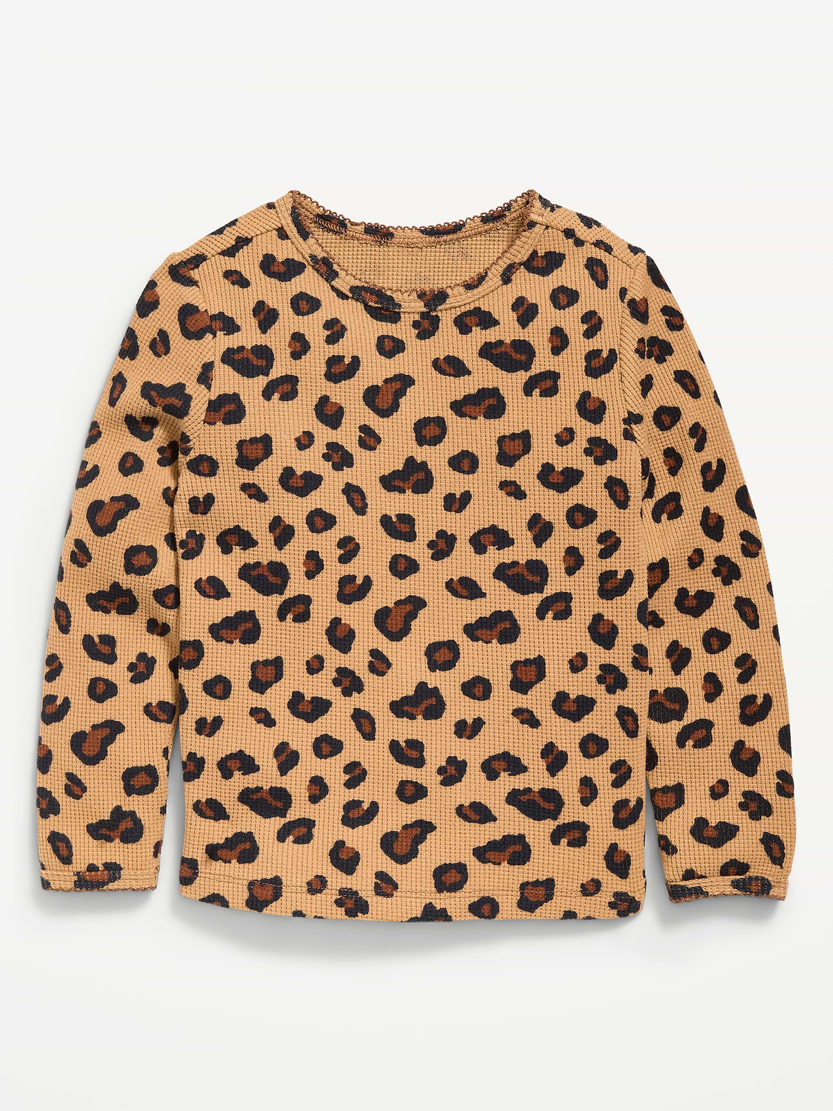 Image number 1 showing, Long-Sleeve Waffle Knit T-Shirt for Toddler Girls