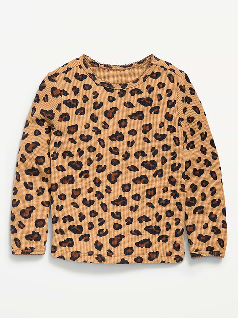 Long Long-Sleeve Waffle Knit T-Shirt for Toddler Girls on clearance at Old Navy — 45% off