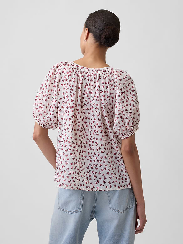 Oversized Puff Sleeve Top