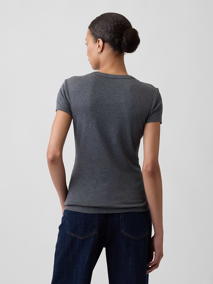 Image number 2 showing, Ribbed Crewneck T-Shirt