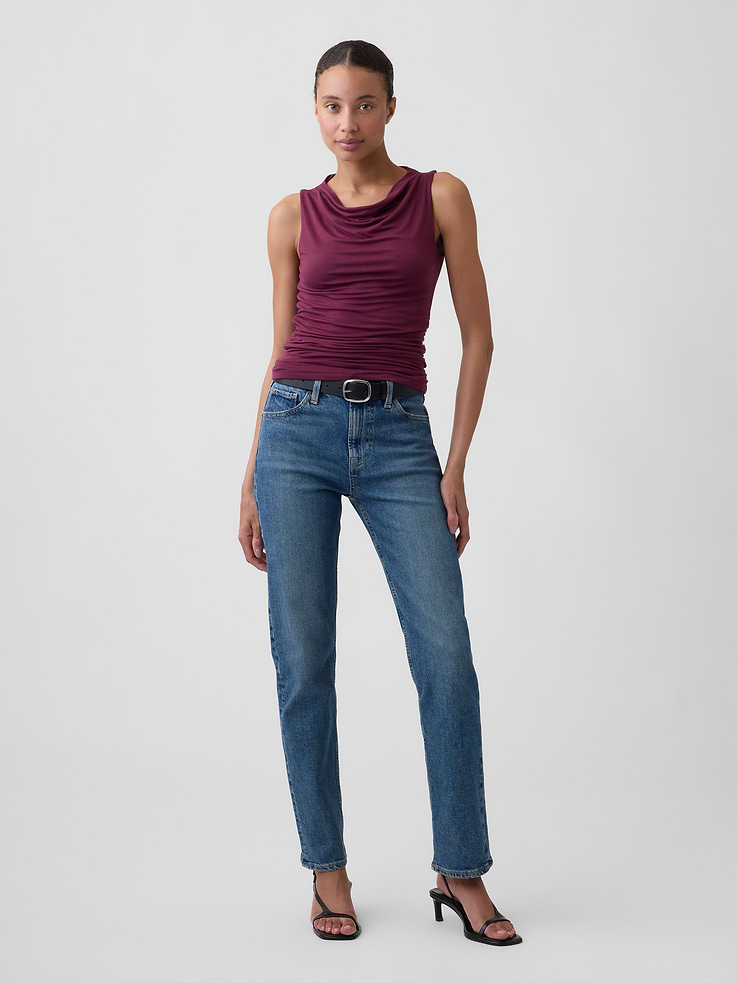 Image number 3 showing, Sleeveless Cowl-Neck Top