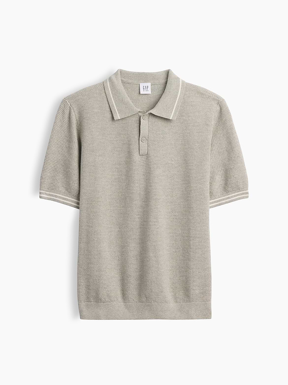 Kids Relaxed Sweater Polo Shirt