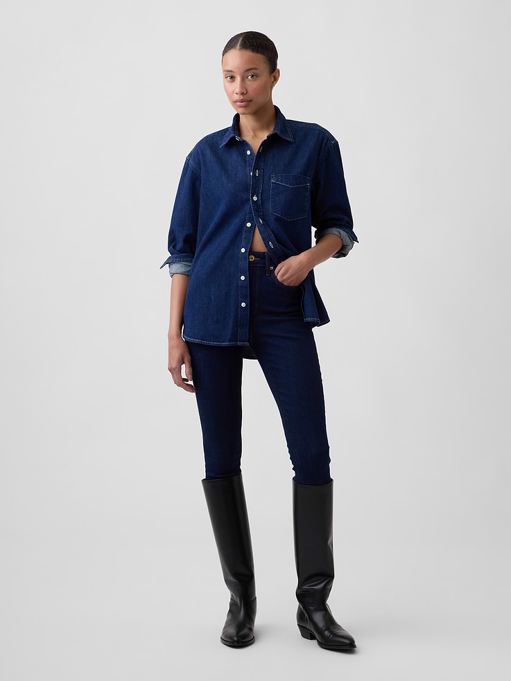 Image number 1 showing, High Rise Universal Skinny Jeans