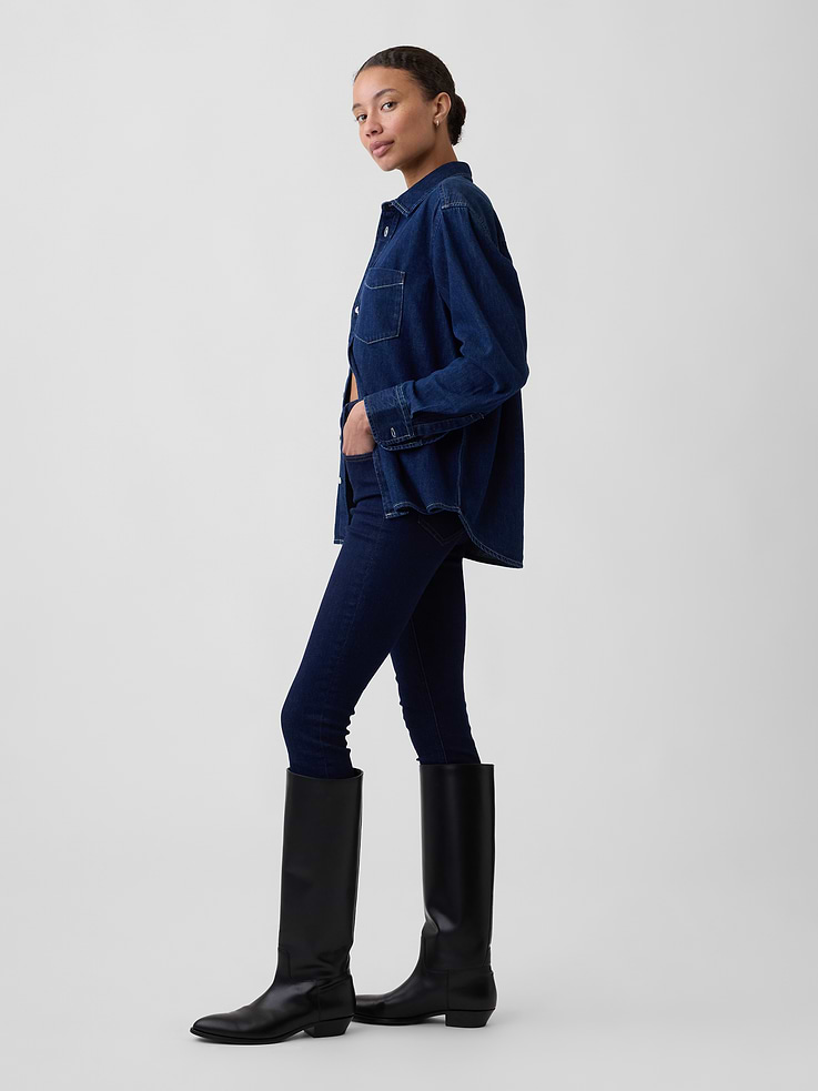 Image number 3 showing, High Rise Universal Skinny Jeans