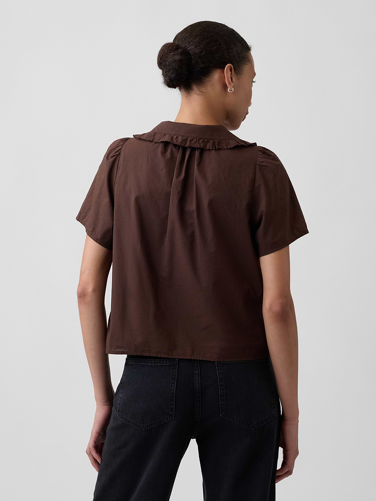 Image number 2 showing, Relaxed Lace-Trim Top