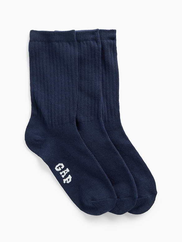 Kids Gap Logo Crew Socks (3-Pack)