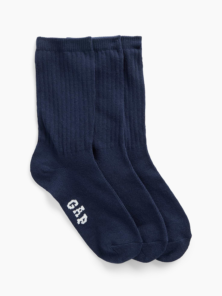 Image number 1 showing, Kids Gap Logo Crew Socks (3-Pack)