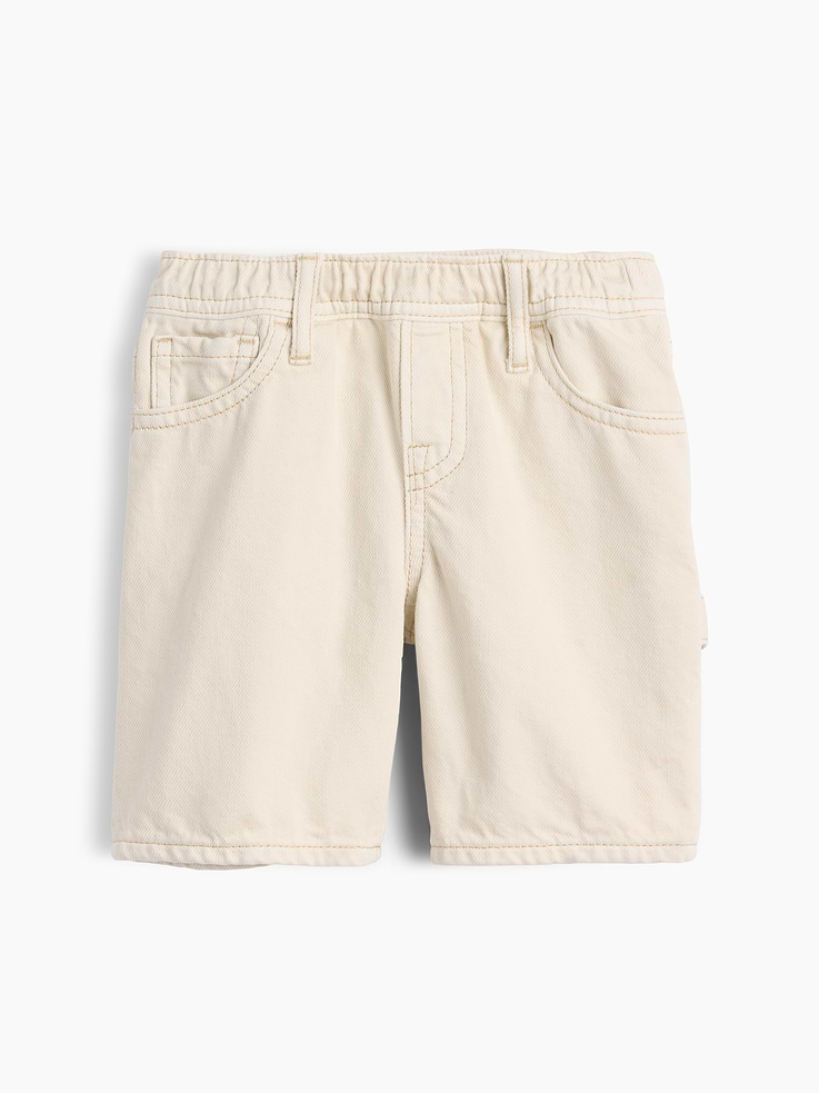 Image number 1 showing, Baby & Toddler Denim Pull-On Baggy Shorts