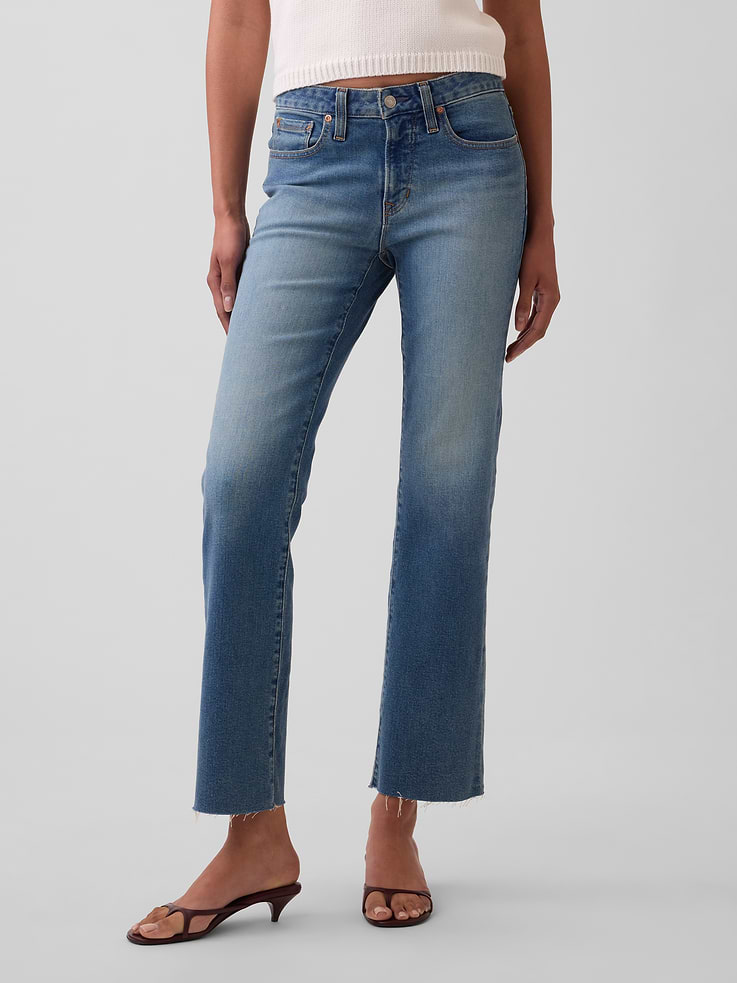 Image number 2 showing, Low Rise Long & Lean Crop Jeans