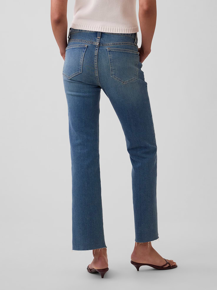 Image number 4 showing, Low Rise Long & Lean Crop Jeans