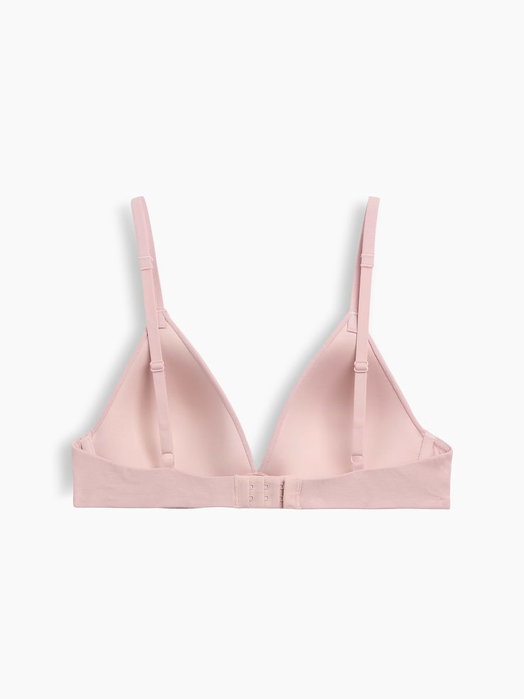 L'image numéro 7 présente Soutien-gorge à bonnets triangulaires en coton biologique extensible PureDouceur