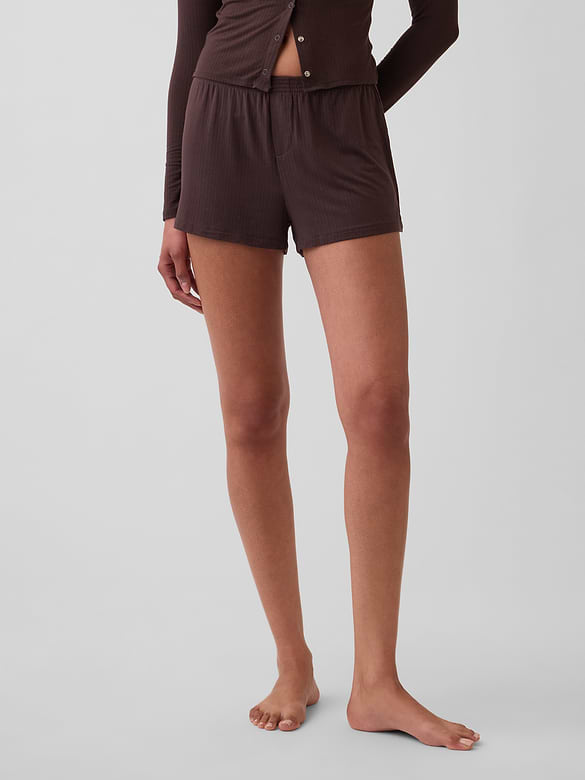 SoftMade Modal Rib PJ Shorts