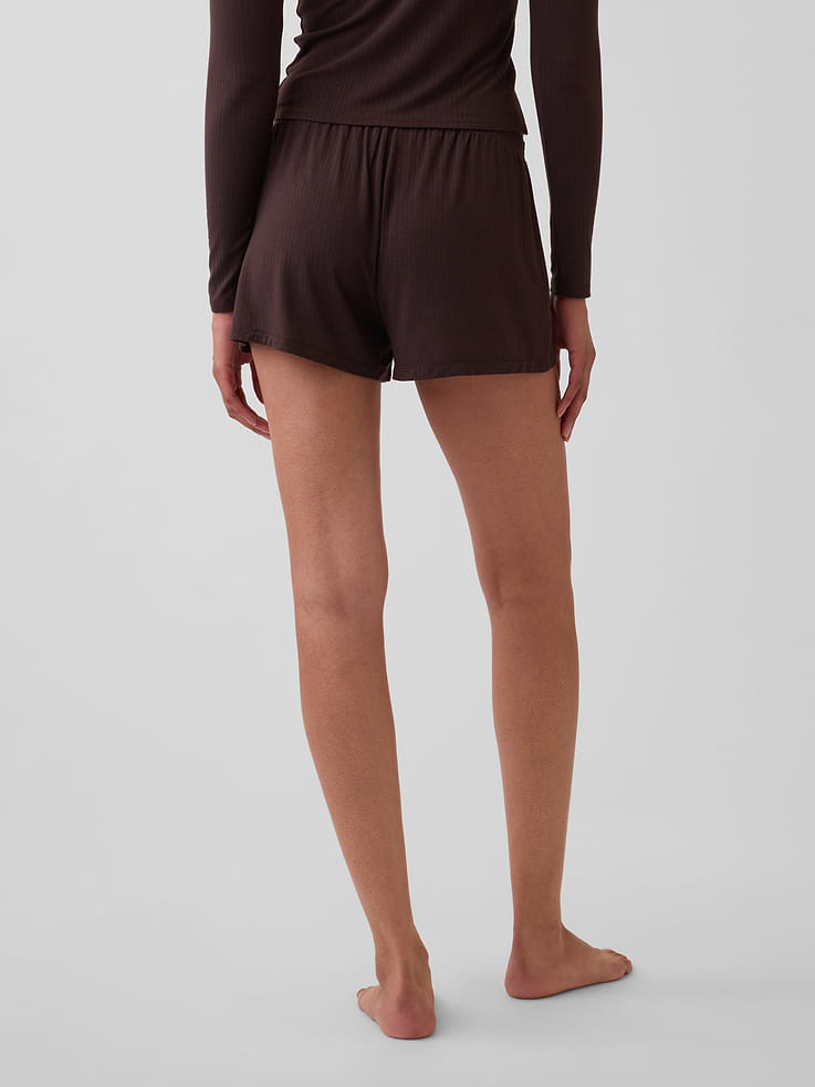 Image number 4 showing, SoftMade Modal Rib PJ Shorts