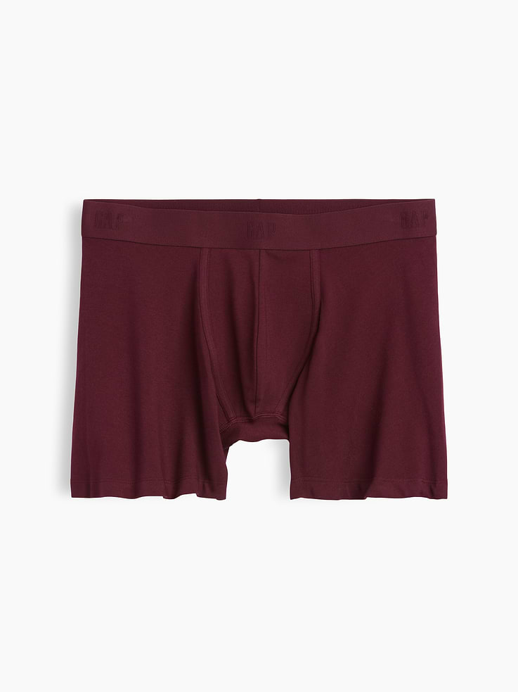 Image number 1 showing, 5" Organic Stretch Cotton Boxer Briefs