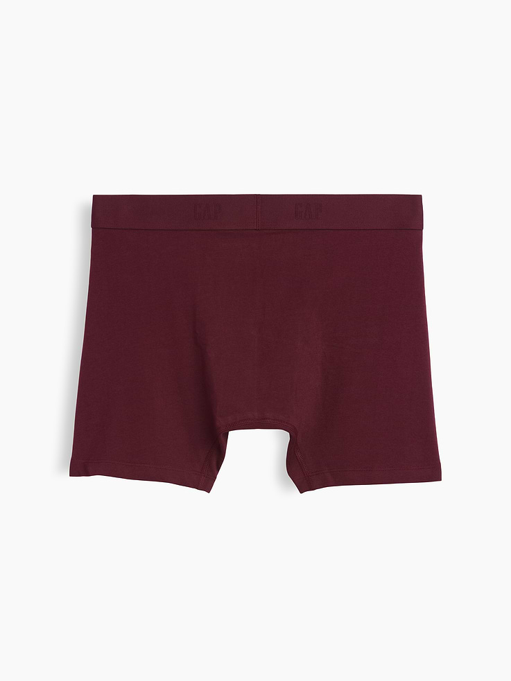 Image number 3 showing, 5" Organic Stretch Cotton Boxer Briefs