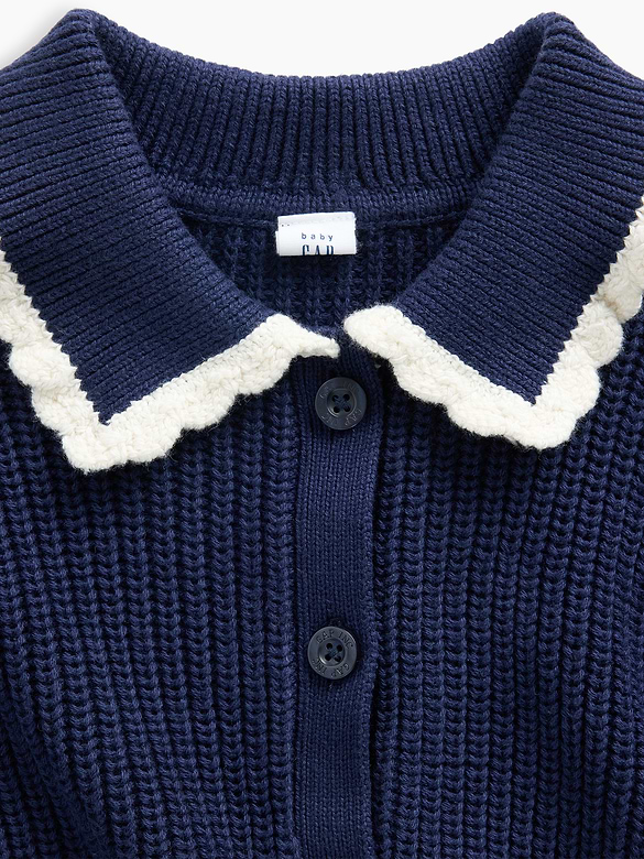 Baby & Toddler Collared Cardigan Sweater