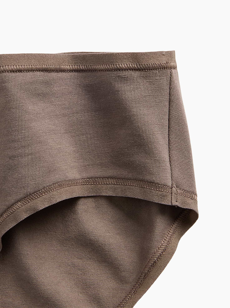 L'image numéro 3 présente Culotte taille basse en coton biologique extensible PureDouceur