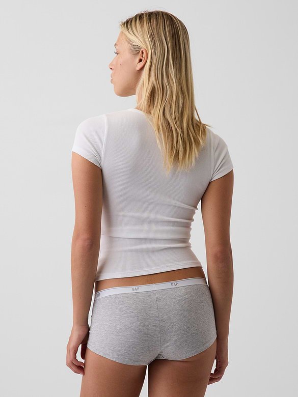 SoftMade Organic Stretch Cotton Logo Shorty