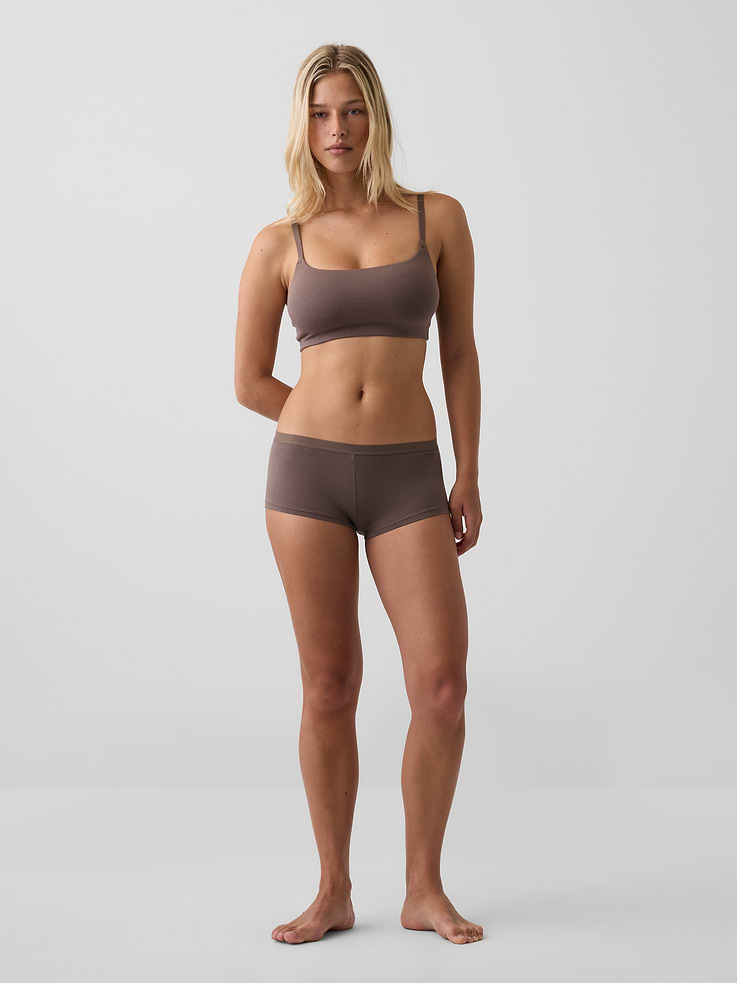 Image number 4 showing, SoftMade Organic Stretch Cotton Shorty