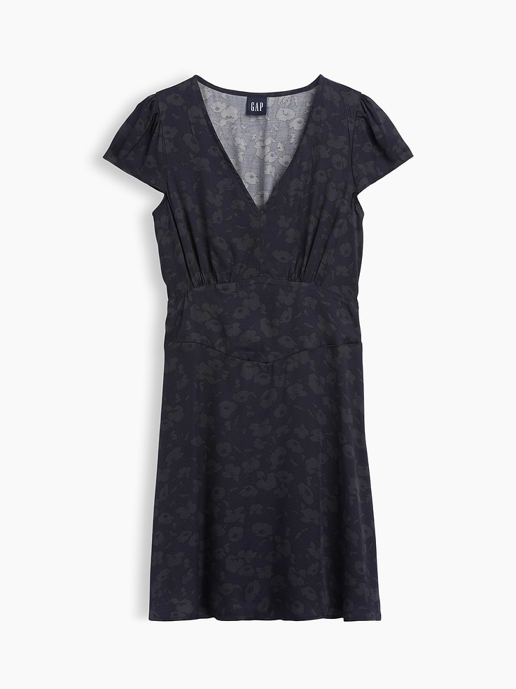 Image number 5 showing, V-Neck Print Mini Dress