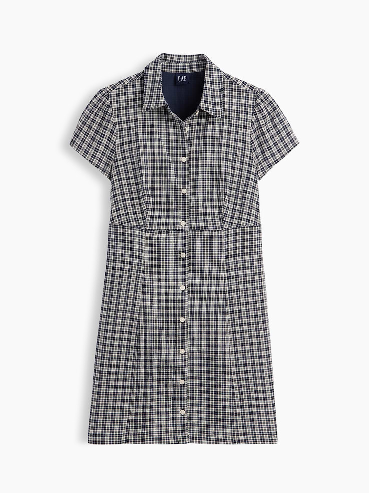 Image number 5 showing, Empire-Waist Mini Shirtdress