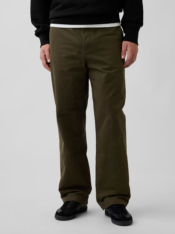Heavyweight Twill Baggy Khakis