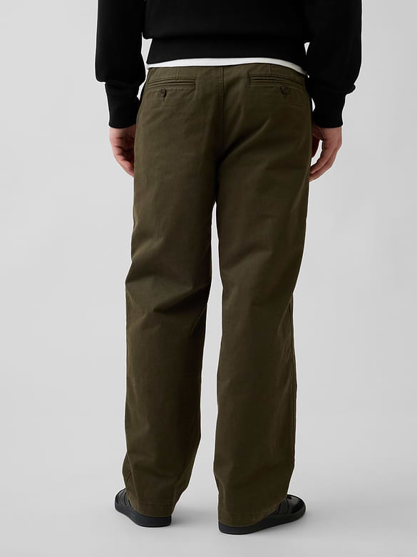 Heavyweight Twill Baggy Khakis