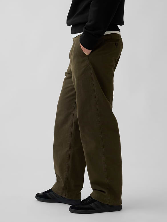 Heavyweight Twill Baggy Khakis