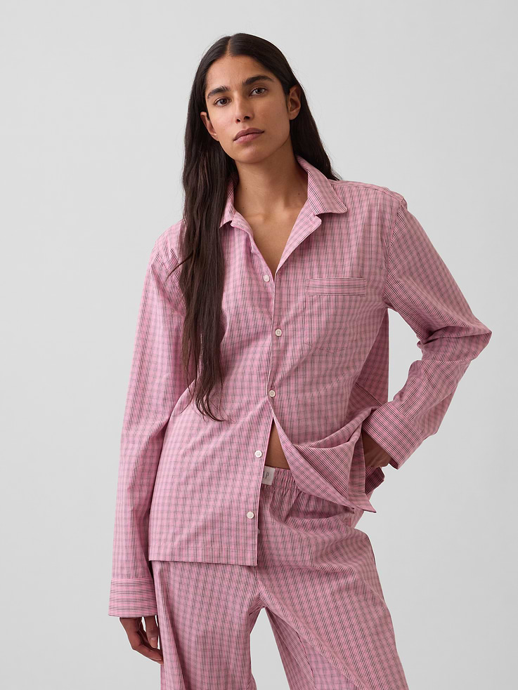 Image number 1 showing, Poplin PJ Shirt