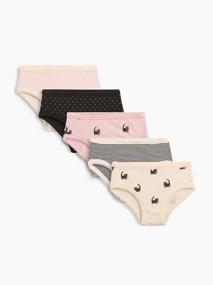 Image number 1 showing, Toddler Organic Stretch Cotton Bikini Briefs (5-Pack)