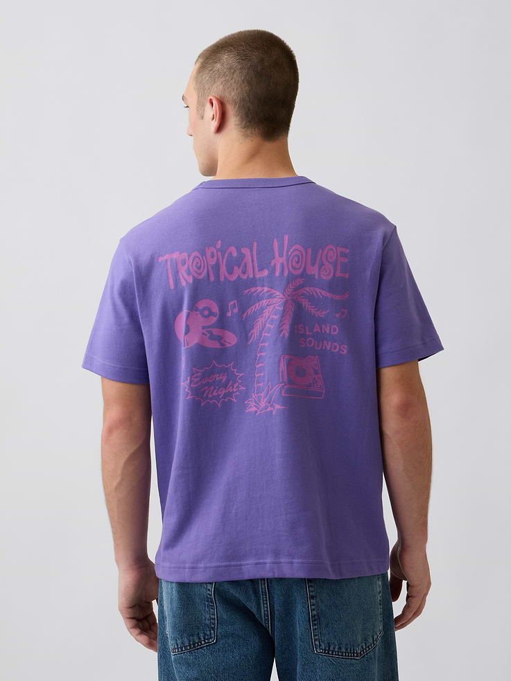 Image number 3 showing, Heavyweight Relaxed Graphic T-Shirt