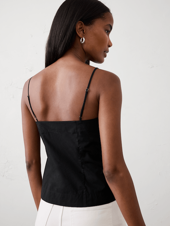 Pleated Swing Cropped Top