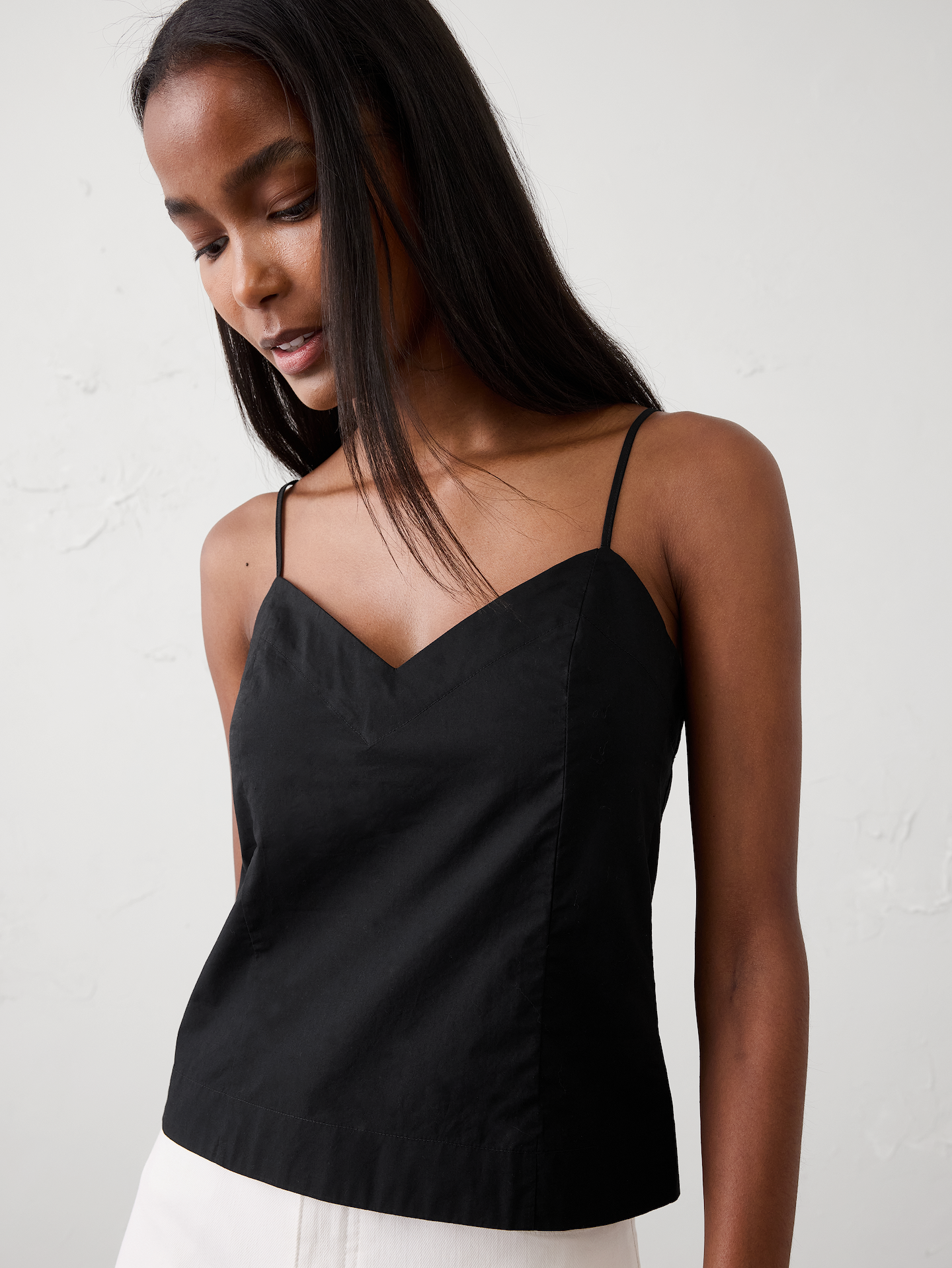 Image number 1 showing, Pleated Swing Cropped Top