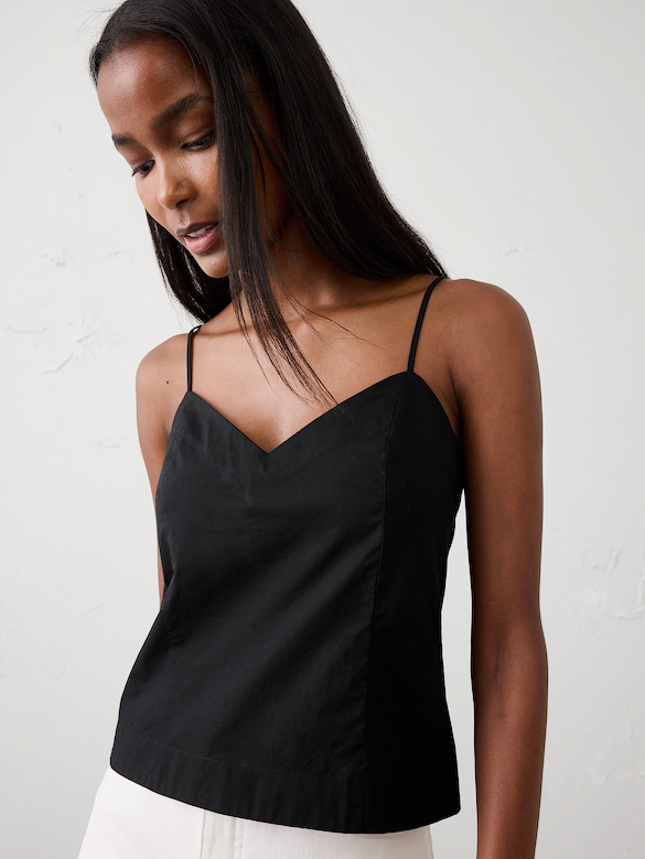 Pleated Swing Cropped Top
