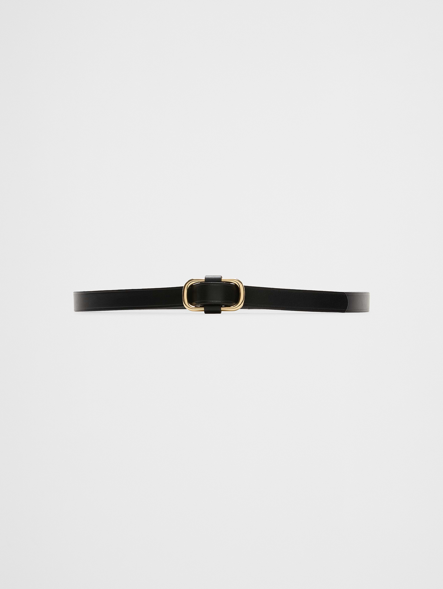 Image number 1 showing, Leather Square-Slider Buckle Belt