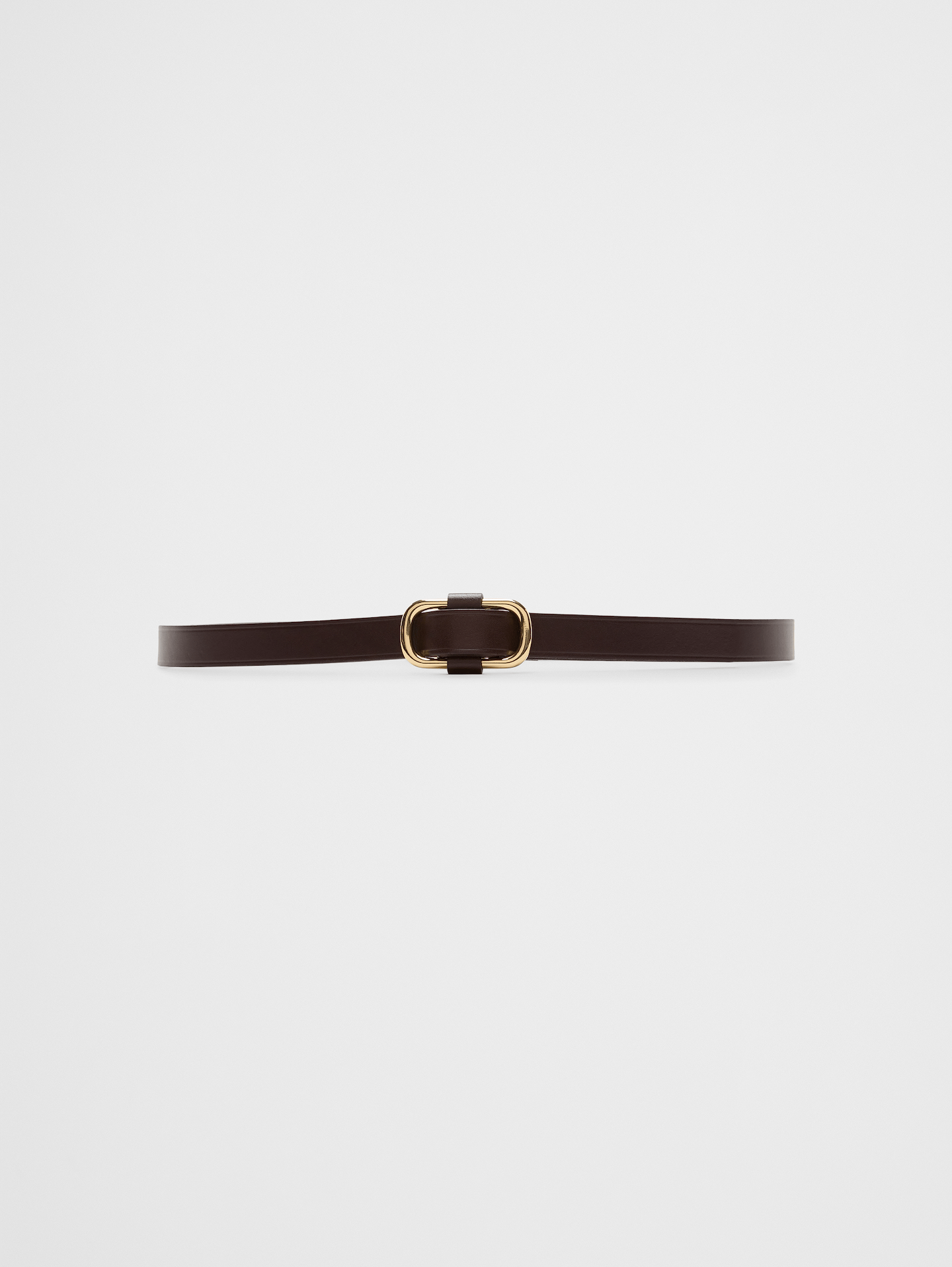Image number 1 showing, Leather Square-Slider Buckle Belt