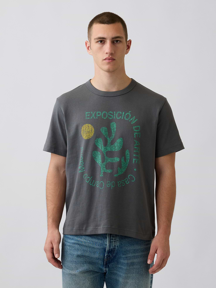 Image number 1 showing, Heavyweight Relaxed Graphic T-Shirt