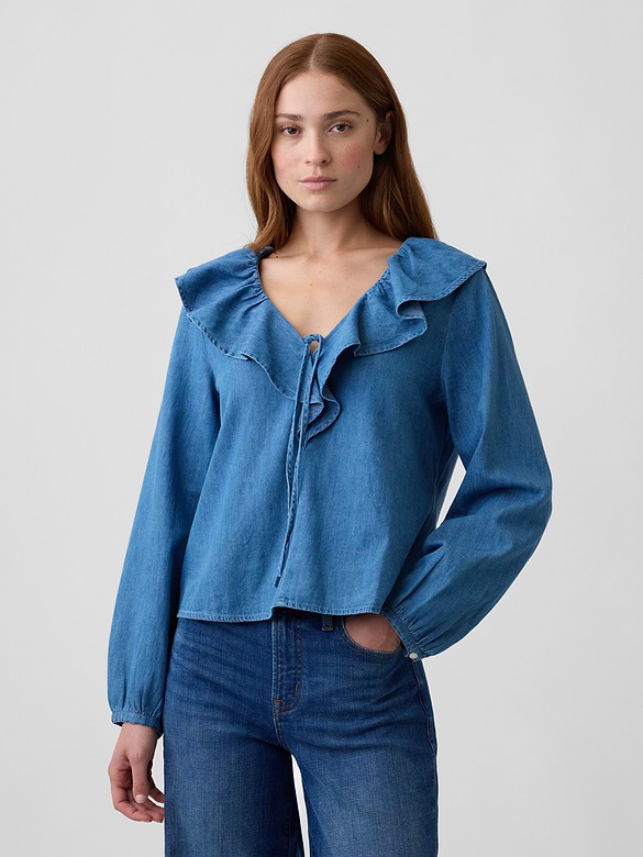 Relaxed Ruffle Top