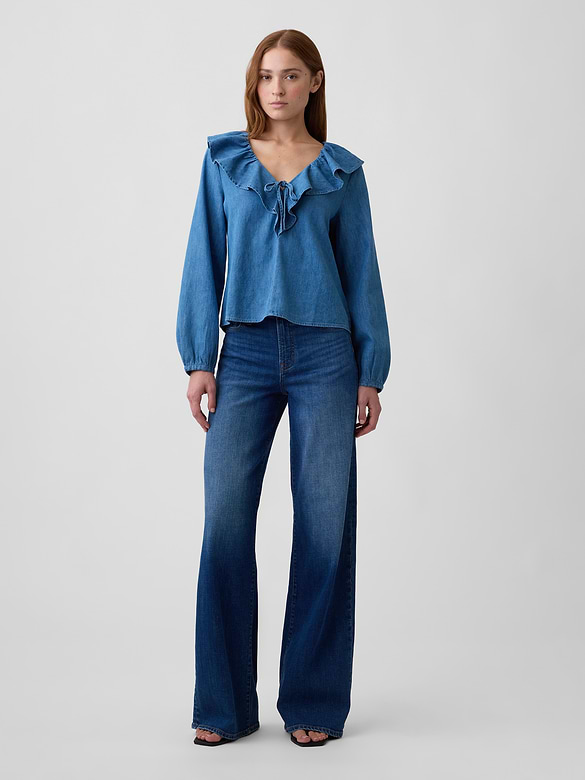 Relaxed Ruffle Top