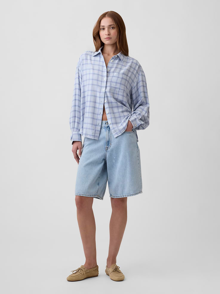 Image number 3 showing, Oversized Shirt in Flannel