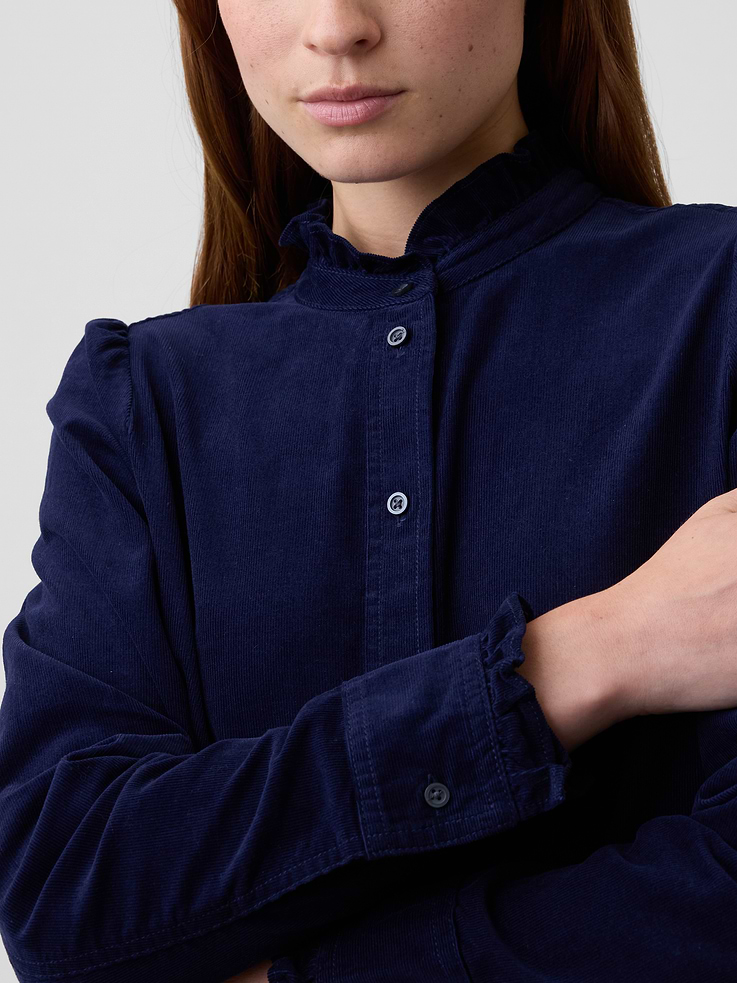 Image number 4 showing, Corduroy Ruffle Shirt