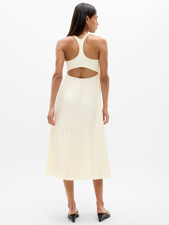 Featherweight Plissé Dress