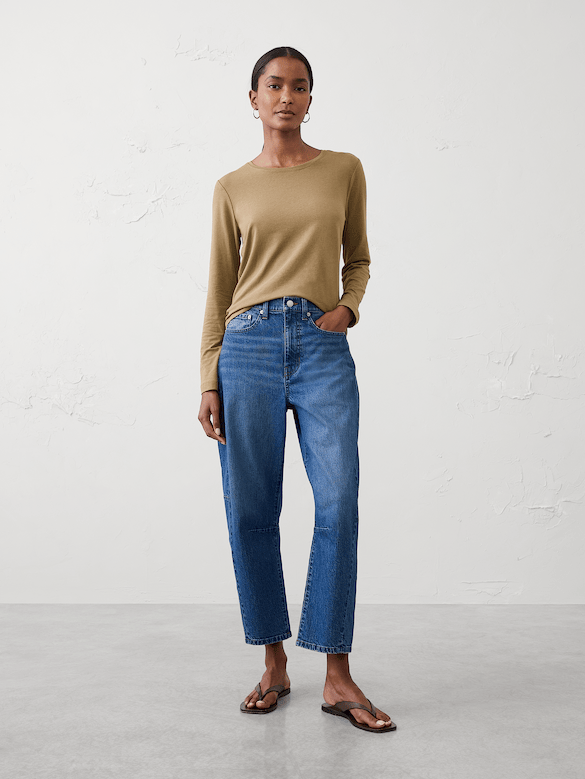 Timeless Long-Sleeve Crew-Neck T-Shirt