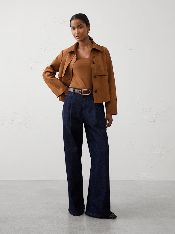 Soft Stretch Square-Neck Top