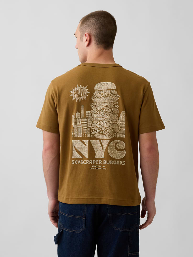 Image number 3 showing, Heavyweight Relaxed Graphic T-Shirt