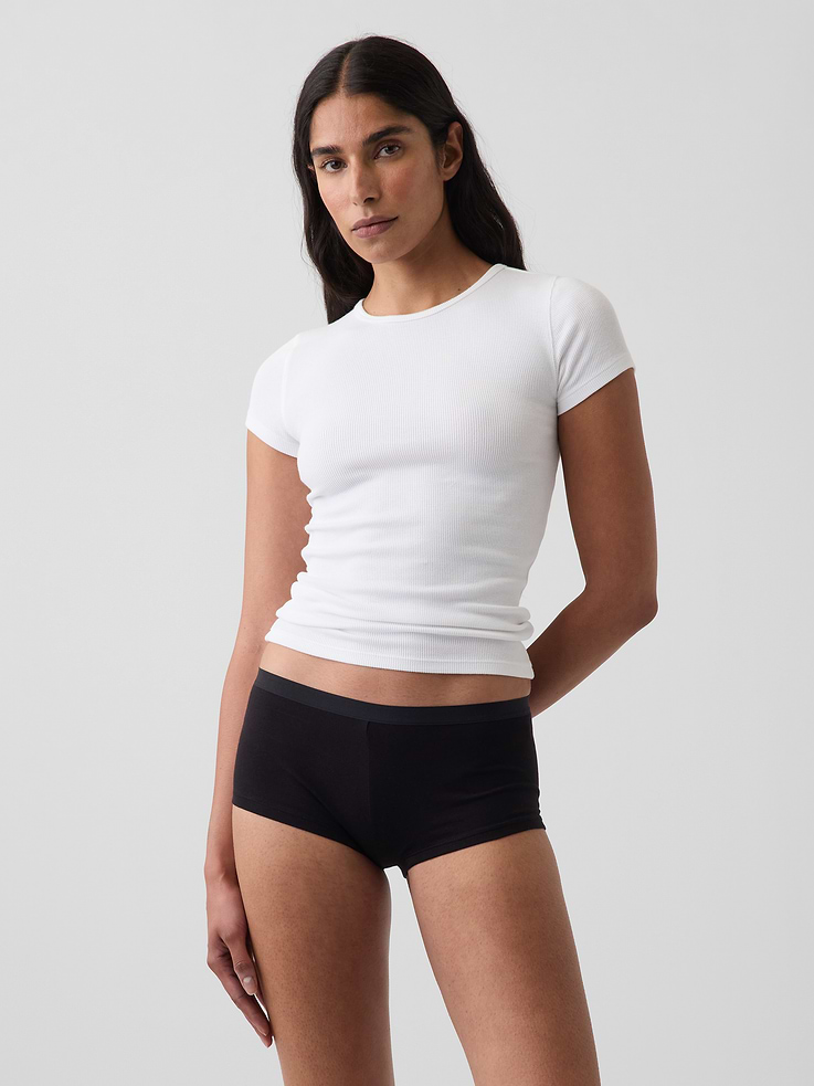 Image number 1 showing, SoftMade Organic Stretch Cotton Shorty