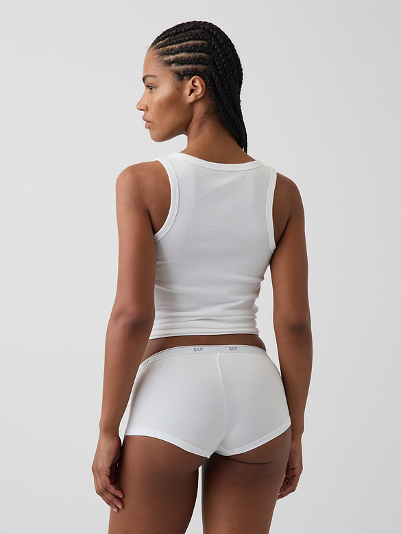 SoftMade Organic Stretch Cotton Logo Shorty