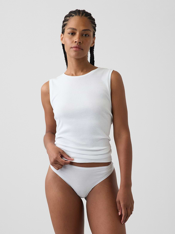 SoftMade Organic Stretch Cotton Thong (3-Pack)