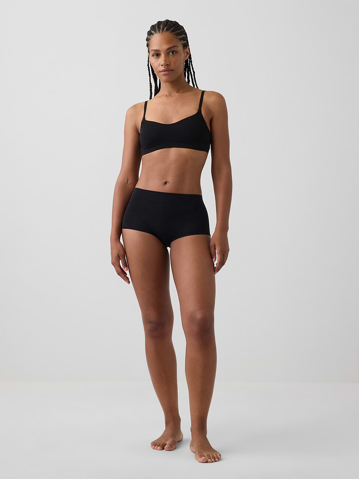 L'image numéro 4 présente Culotte taille haute en modal PureDouceur