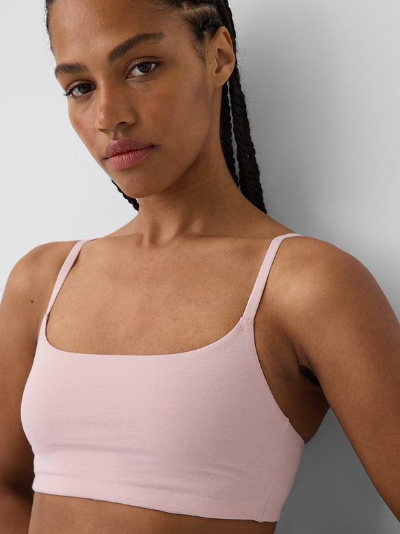 SoftMade Organic Stretch Cotton Scoop Bralette